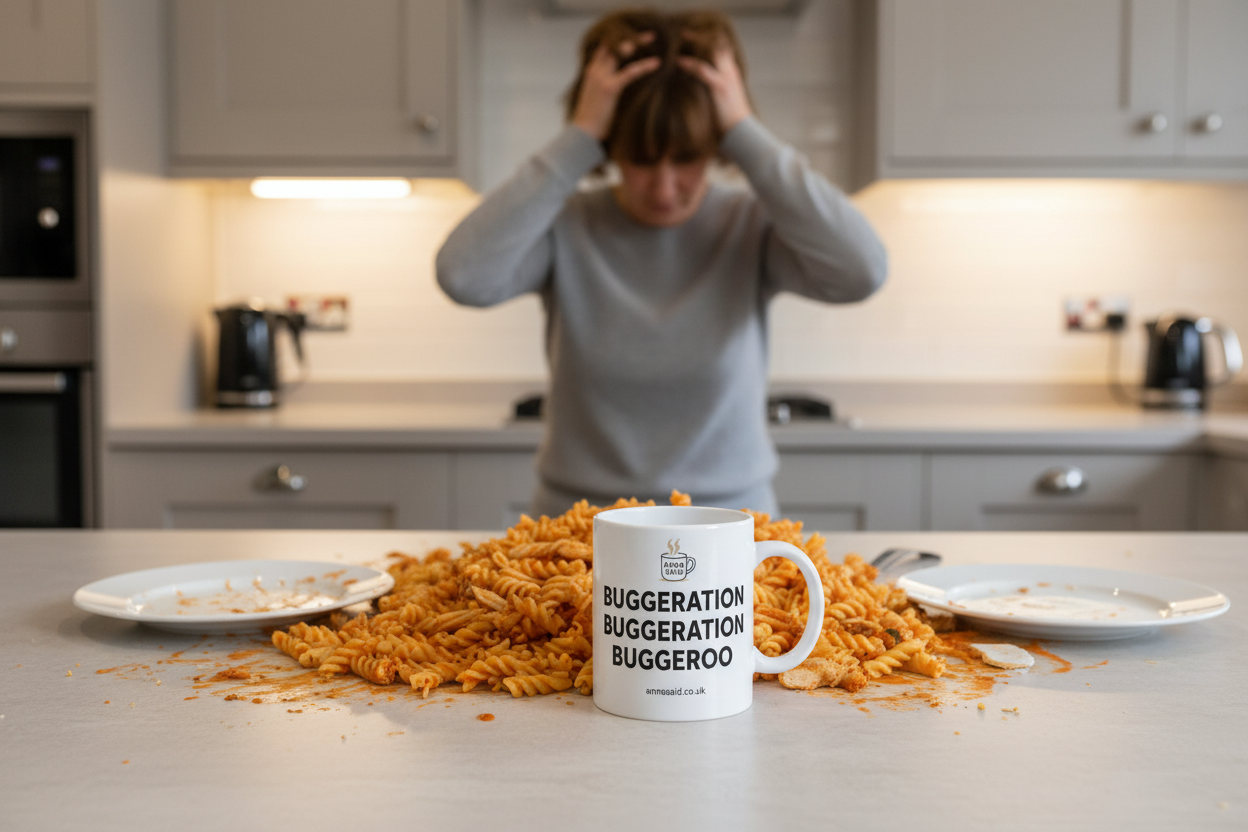 Buggeration Kitchen Scene - Smashed Plates