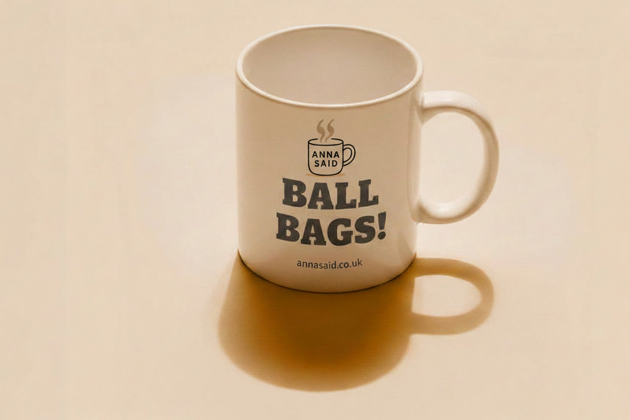Oh Ball Bags Mug with Logo and Web Address