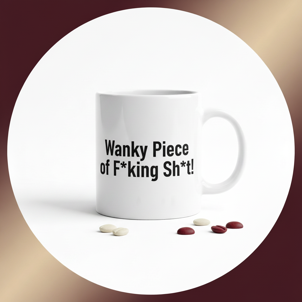 Wanky Piece of F**king Sh*t! Mug